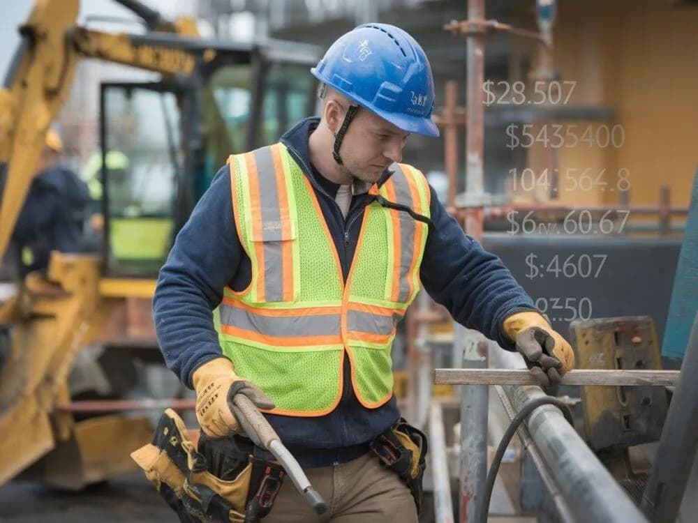Ile zarabia pracownik budowlany na godzinę? Sprawdź średnie wynagrodzenia.